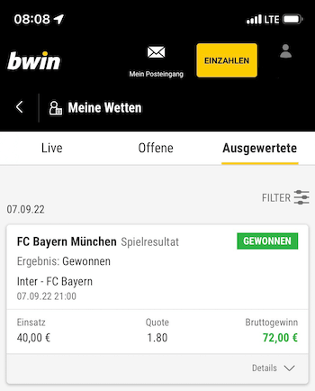 bwin tippschein mit bayern im september 22